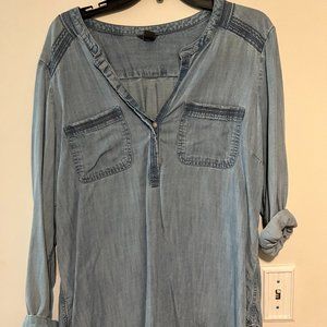 Eddie Bauer Denim Tunic Top